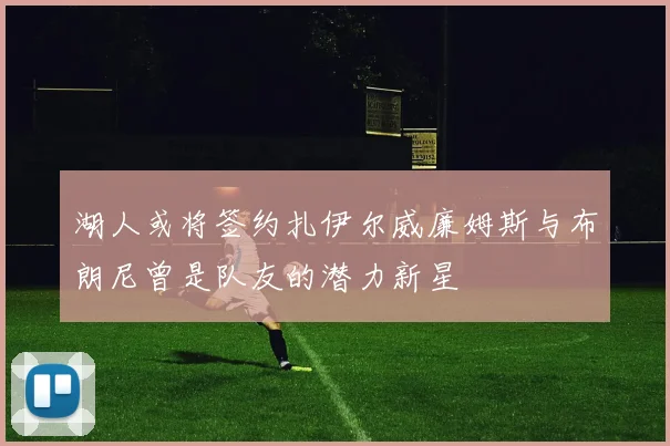 湖人或将签约扎伊尔威廉姆斯与布朗尼曾是队友的潜力新星